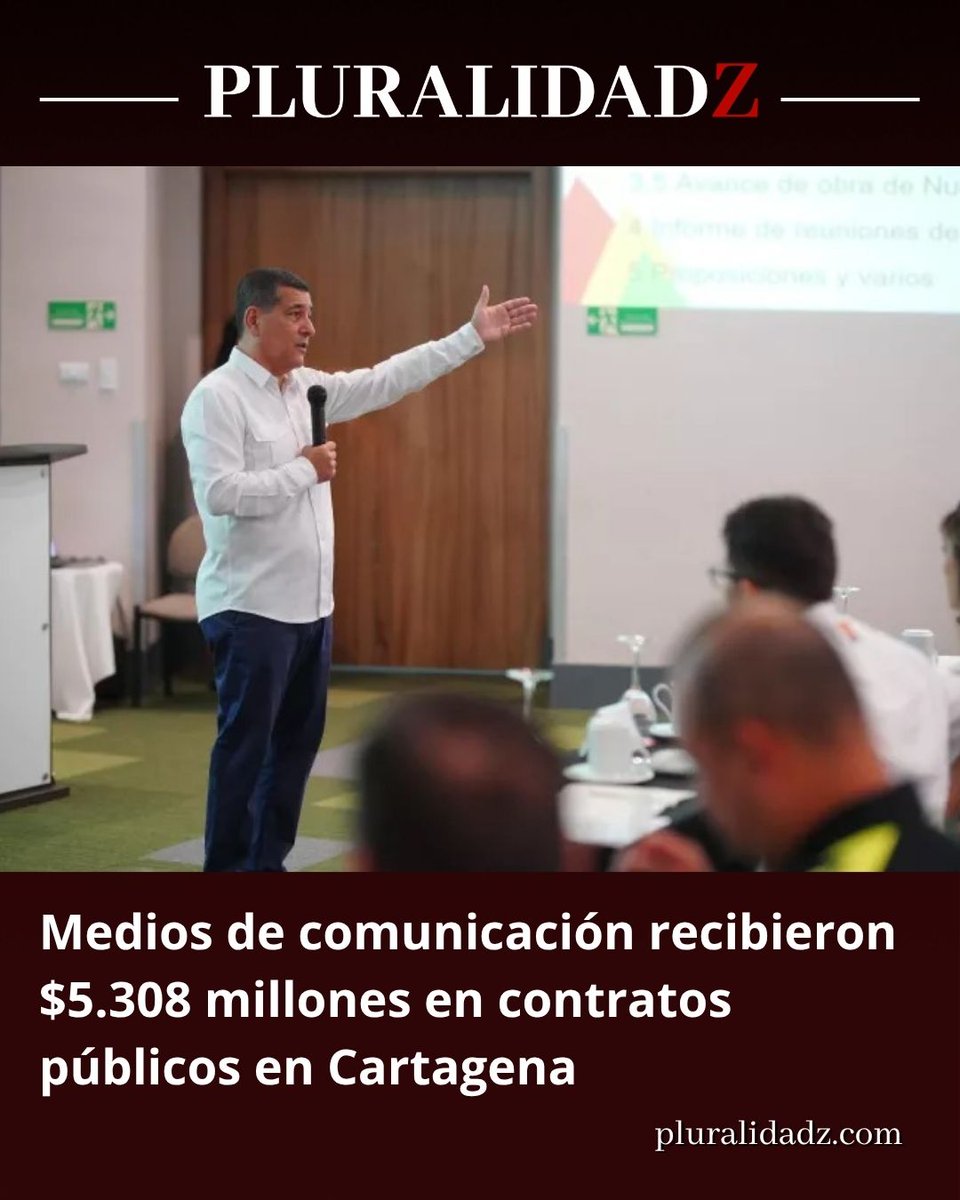 Pluralidad Z pone al descubierto la cifra de $5.308 millones de pesos entregados a través de contratos públicos a diversos medios y comunicadores en la Heroica.

Mientras sectores sociales claman por inversión en infraestructura y seguridad, el flujo de recursos hacia la pauta