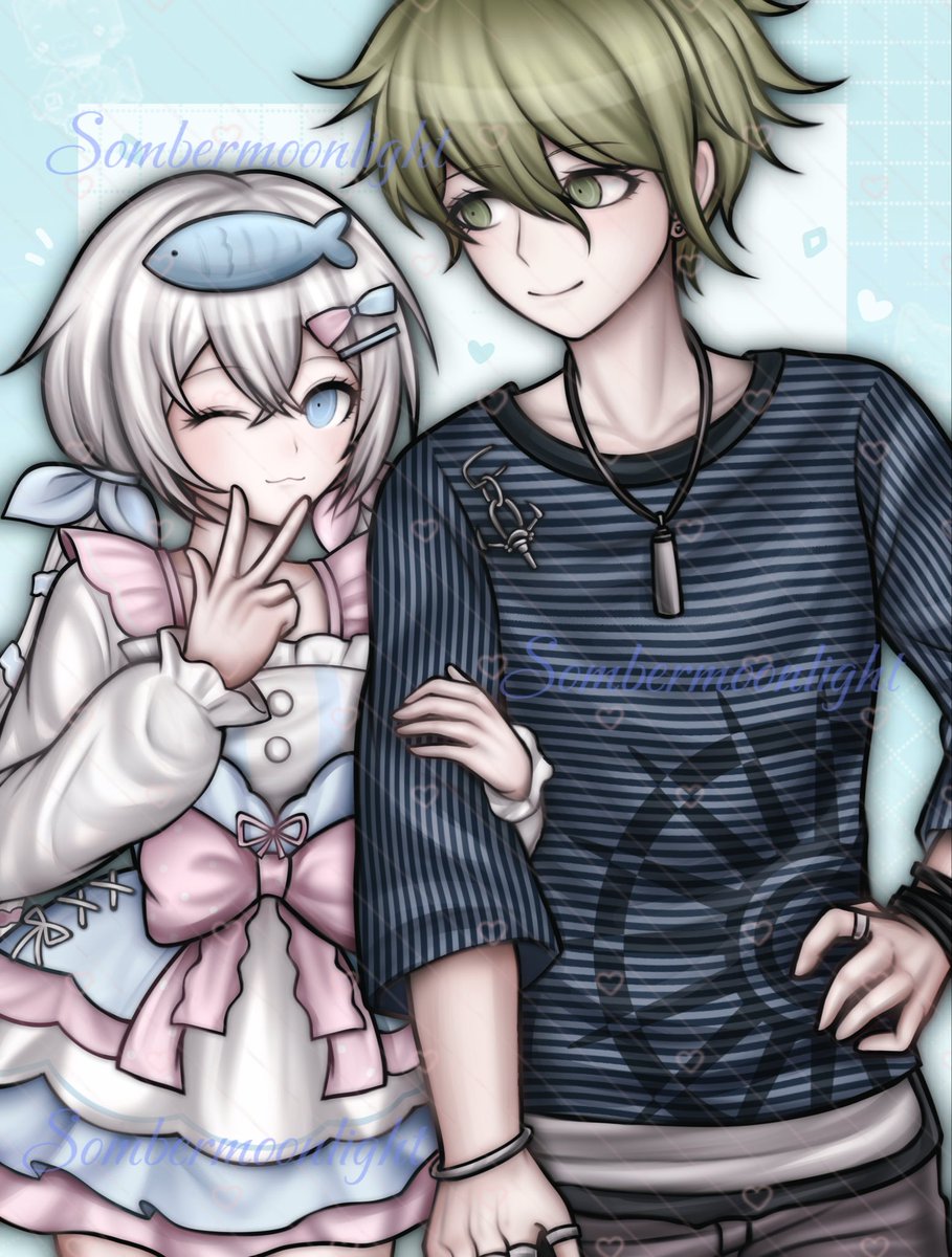 SomberMoonL's tweet photo. Hooked on Your Playful Charm

#danganronpa   #ダンガンロンパ Danganronpa art style #Commission https://t.co/ehYebCmboh