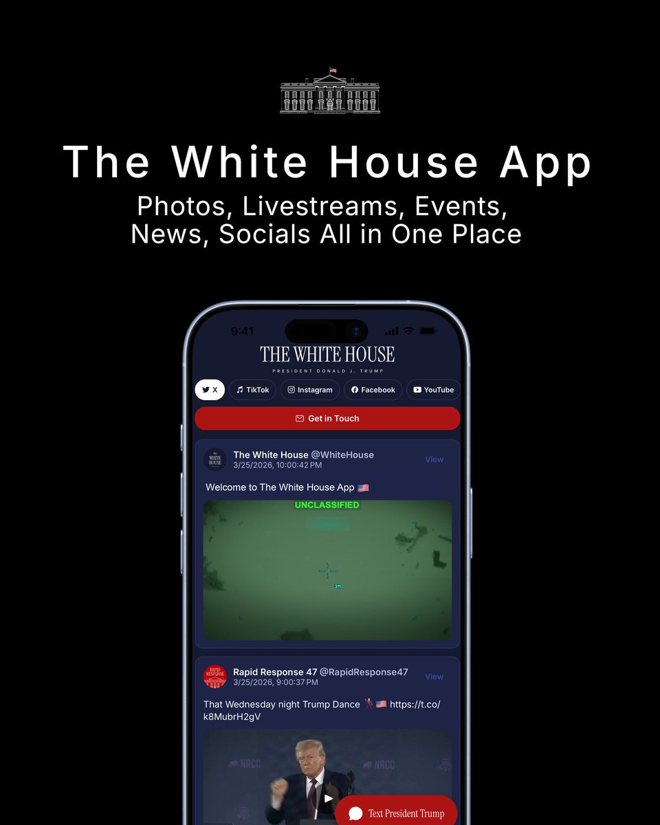 The White House tweet media