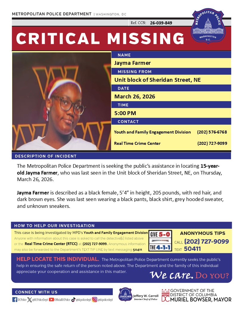 DC Police Department tweet media