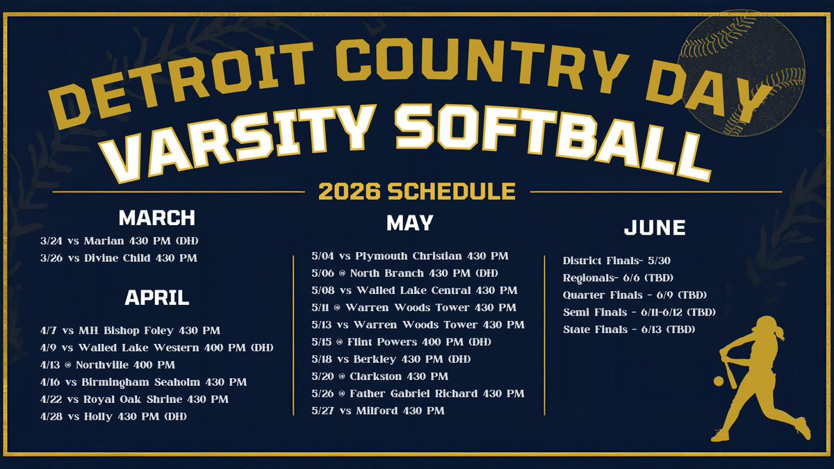 DCDS Varsity Softball tweet media