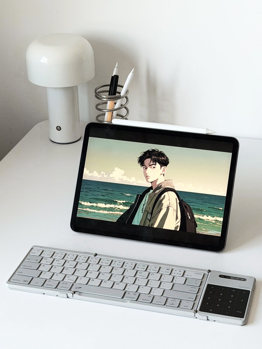 Nillkincom's tweet image. Weekend setup, but still ready when you are.
Work a little, chill a little.

#DeskSetup #WorkAnywhere #iPadSetup #EDC #MinimalLifestyle #FoldableKeyboard #Nillkin