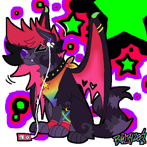 B0LT420's tweet photo. finished commission for someone on vgen! 🎵🪩 https://t.co/WETj85IdXK