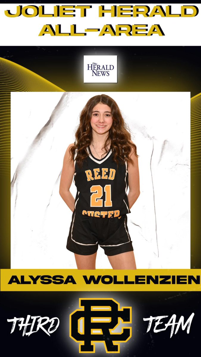 girls_reed's tweet photo. A huge CONGRATULATIONS to RC Lady Comets Basketball player, Alyssa Wollenzien, for being named Joliet Herald All-Area Athlete - Third Team! #cometpride 🏀 https://t.co/gN03JdqlT9