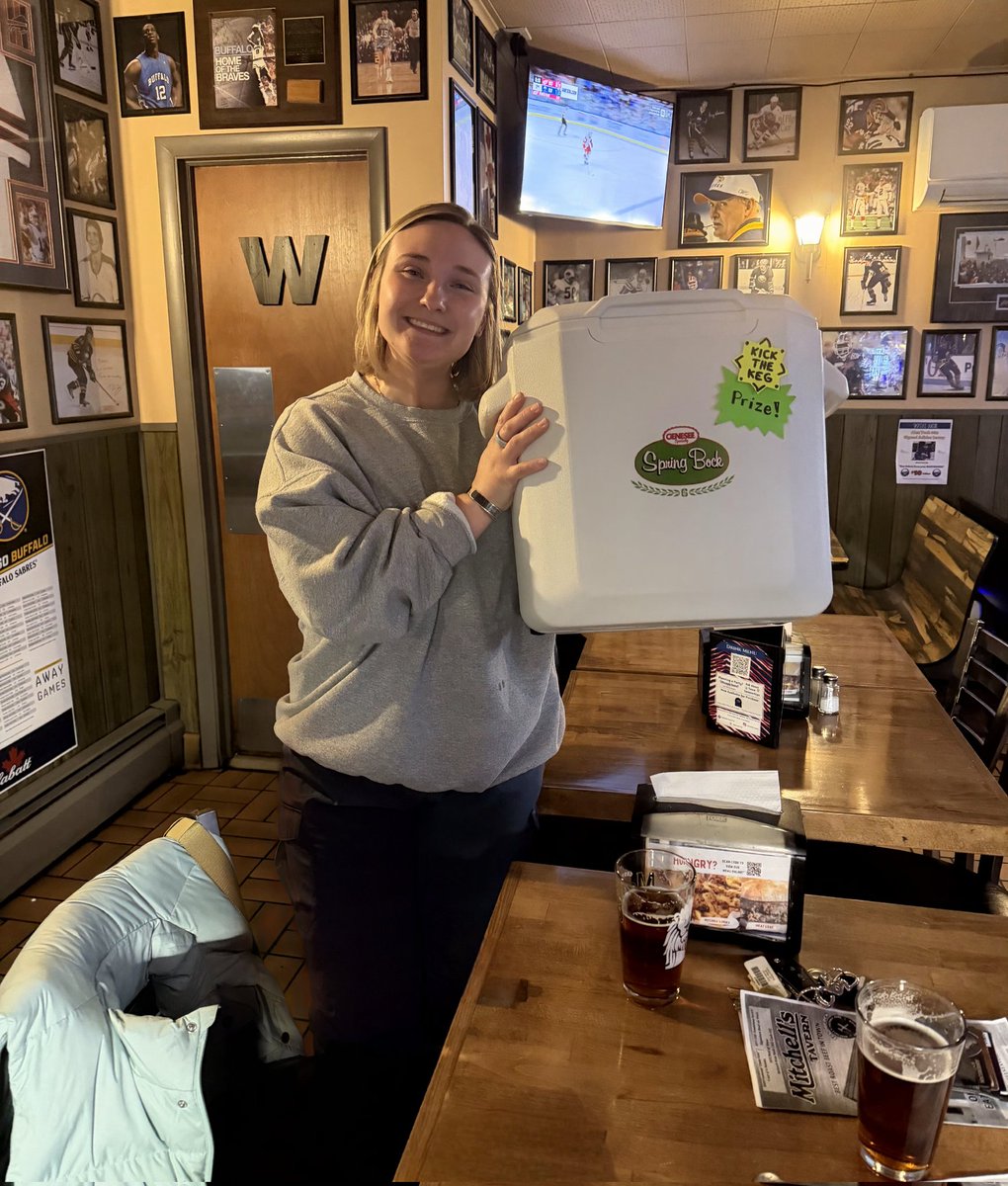 Kick the <a href="/GeneseeBrewery/">Genesee Brewery</a> keg and take home a cooler. ☑️