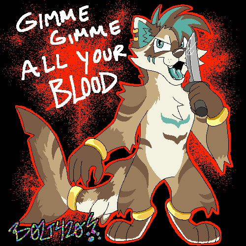 B0LT420's tweet photo. finished commission for someone on vgen! 🔪🩸 https://t.co/QApGpwravt