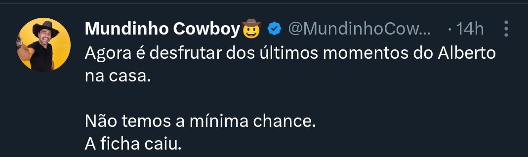 mtand07's tweet photo. @MundinhoCowboy Poxa migo. 
Já desfrutou? https://t.co/74fr3nAEpS