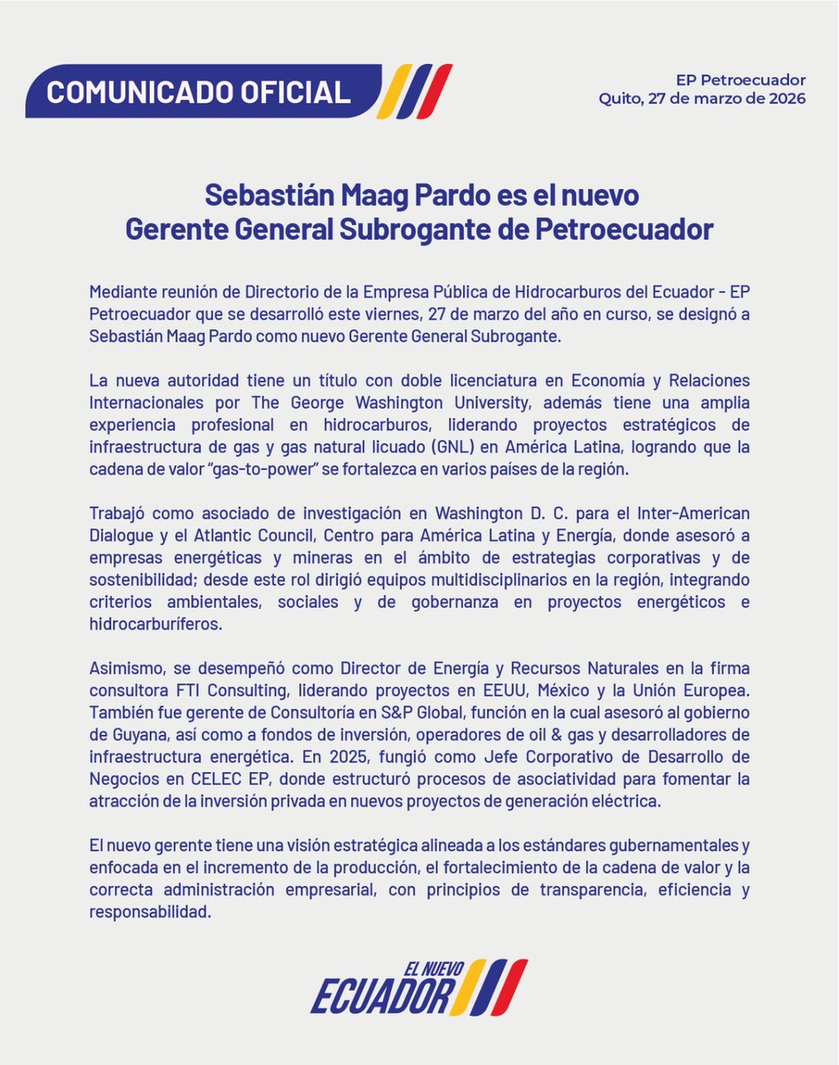 EP Petroecuador 🇪🇨 tweet media