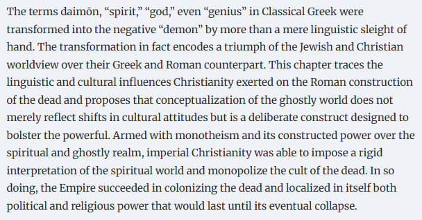 HermouMathetes's tweet photo. By late antiquity, the Greek term "daimon" (neutral spirit) evolved into "demon" (evil entity) under Christian influence. - Grok

https://t.co/A4gj2VysBu

https://t.co/ZQNNTg1rED

https://t.co/qB3EnpjIcg https://t.co/j03y9NlUqO