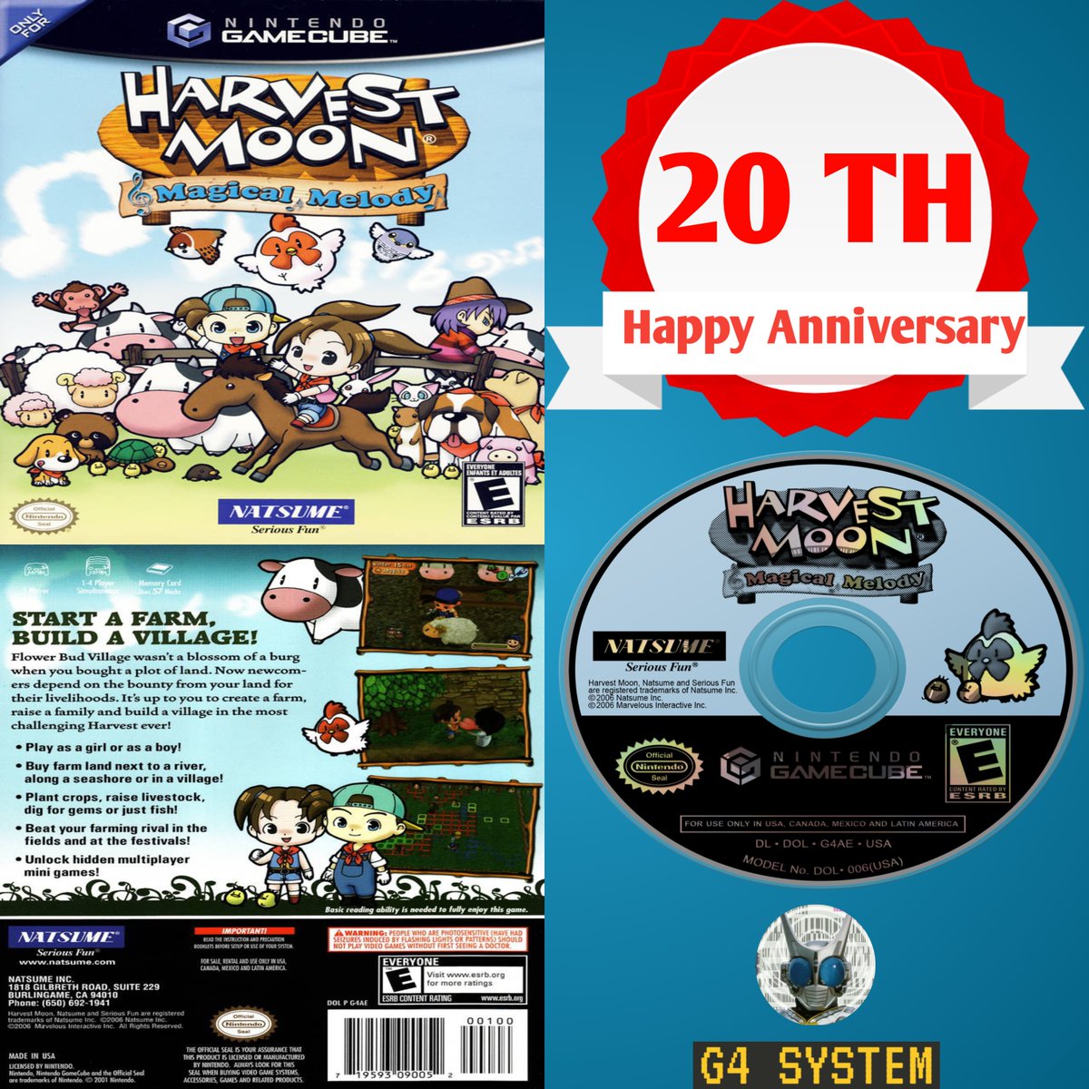 20 years ago 

Harvest Moon: Magical Melody was released for Gamecube in North America 🇨🇦 🇺🇸