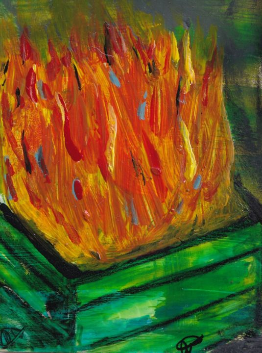 WhyAnnaWhy85's tweet photo. New art for sale! "Dumpster Fire". Buy at: https://t.co/z0lDc6QLxP https://t.co/3vENpbkQEk