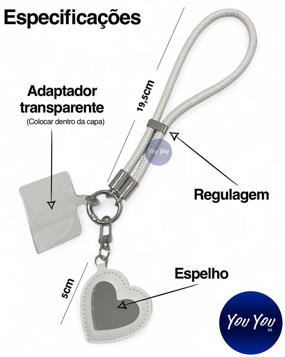 AcessoriosYou's tweet photo. Cordinha de pulso para celular com coração espelho e regulagem
Material tipo sintético
Possui regulagem no pulso
do adaptador transparente
Possui espelho medidas 5x5cm
Peso total do produto: 29g
https://t.co/WUnranJute
Valor R$19,20 em 27/03 sujeito a alteração https://t.co/4h3u9L4xkg