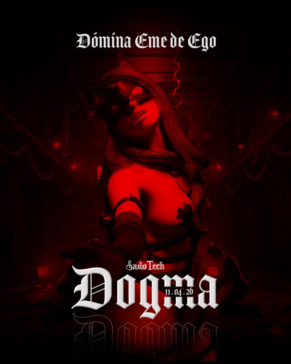 ⛓️ *DOGMA: FULL PLAYROOM EXPERIENCE* ⛓️
Prepárate para una noche de exploración profunda en nuestra Full Playroom Experience. 🌑🔥
📅 FECHA: 11.04.26
🕘 HORA: 9:00 PM
📍 LUGAR: CDMX
🔞 EDAD: Evento exclusivo para mayores de 21 años 👥 CUPO LIMITADO: Solo 70 parejas