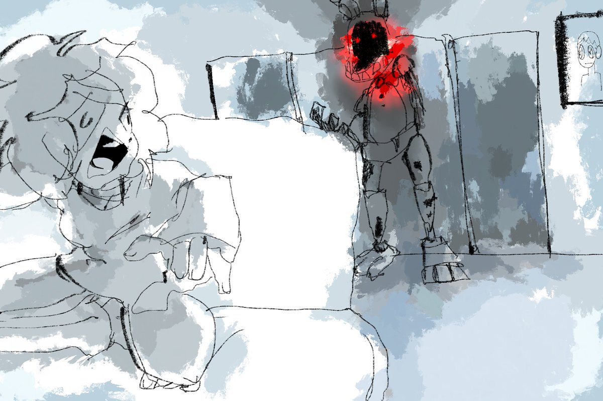 drew <a href="/p0rtal30/">p0rtal_RW</a> 's oc in tjoc, withered bonnie was goin CRAZY😭
