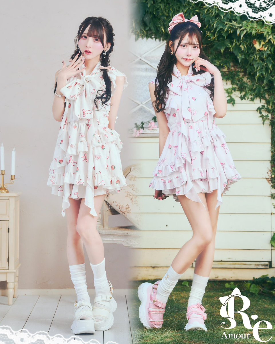 🍓\大人気ストロベリーフリル セットアップ//🍓 🎀ご予約枠増加