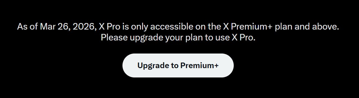 jermide's tweet photo. WTF TweetDeck (X Pro)  is the main reason I got a blue check. Now I have to upgrade to maintain exactly what? I have 500 followers .@elonmusk https://t.co/MjyhWNOaJb