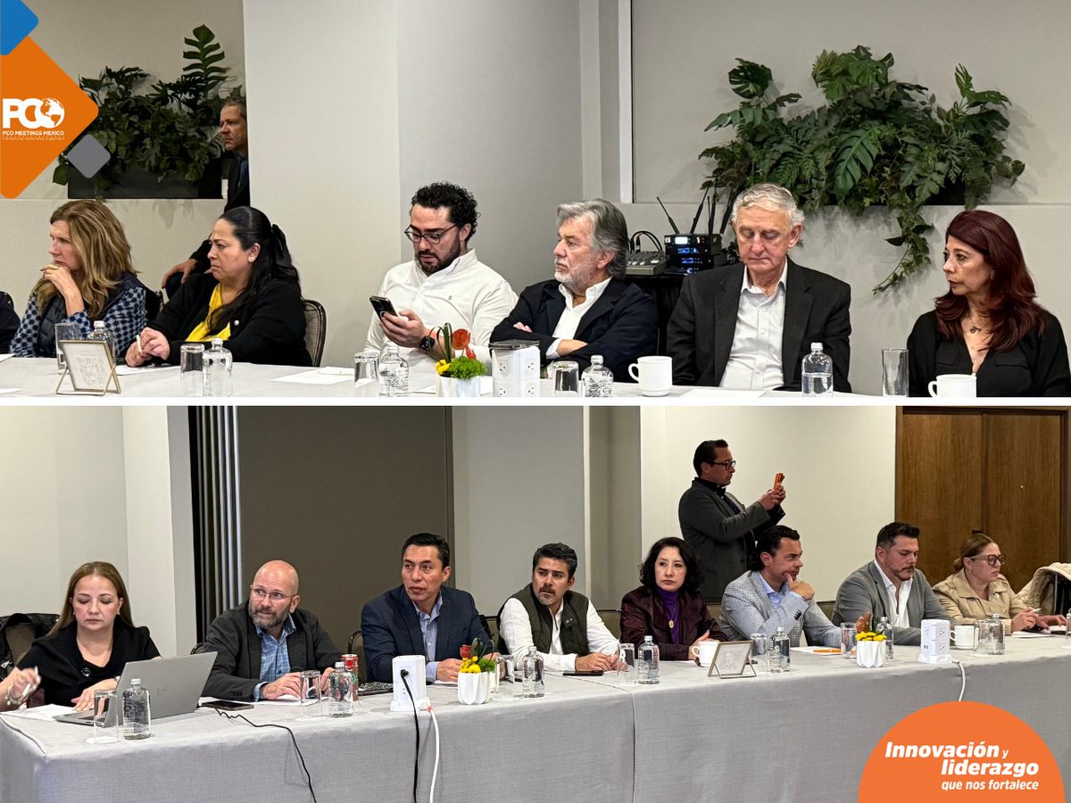 PCO_MM's tweet photo. En PCO Meetings México llevamos a cabo nuestra Asamblea Ordinaria Mensual, nos acompañaron representantes del Fondo Mixto de Promoción Turística de la Ciudad de México (@fmpt_cdmx):

 🔸Lic. Carlos Martínez Velázquez, Director General.
 🔸Lic. Omar Monroy Rodríguez, Director de Congresos y Convenciones.

Quienes dieron a conocer las novedades e impulso que se proyecta para la capital en la atracción de eventos nacionales e internacionales, estableciendo una mesa de diálogo y cooperación con la Asociación para futuras acciones.

@bpservimed @TT_Travel @YES_YourEvents 
#InnovaciónYLiderazgoQueNosFortalece #PCOMM #SociosPCOMM #MeetingProfs #IndustriaDeReuniones #Liderazgo
