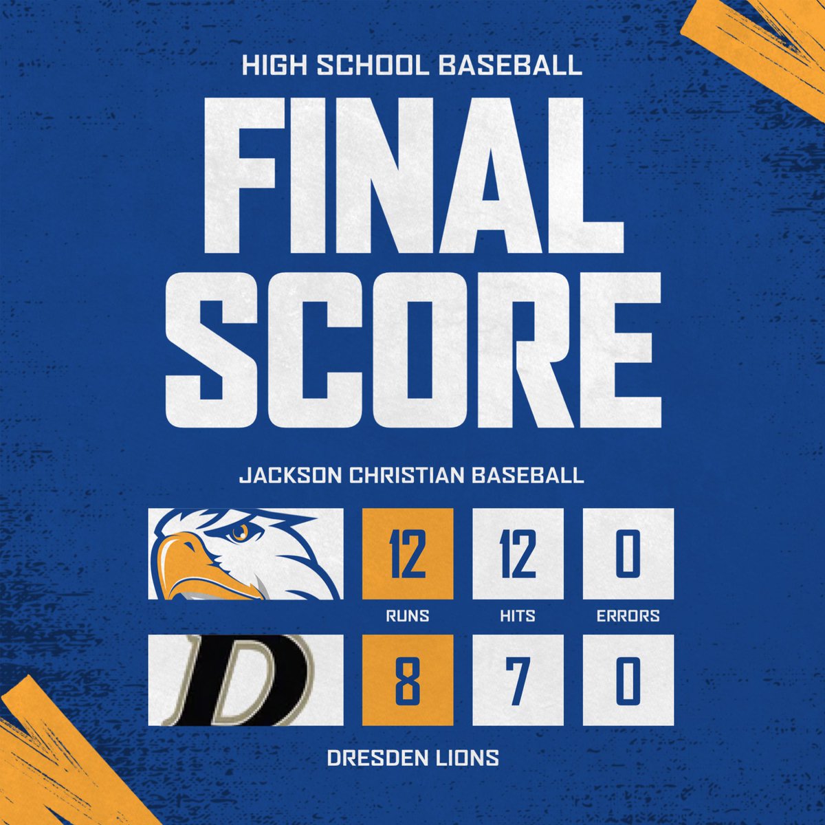 Jackson Christian Baseball tweet media