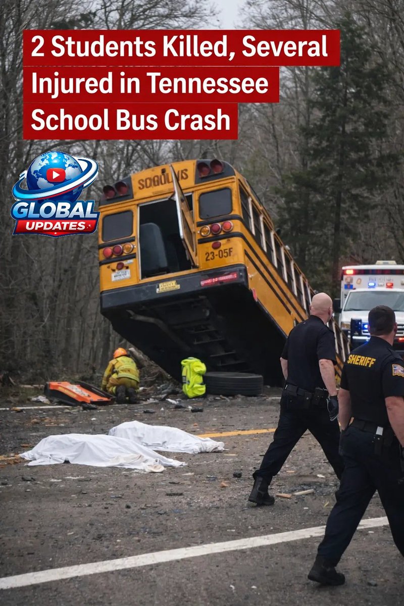 globalnewsl2026's tweet image. 2 Students Killed, Several Injured in Tennessee School Bus Crash

#BreakingNews #SchoolBusCrash #Tennessee #Huntingdon #CarrollCounty #Tragedy