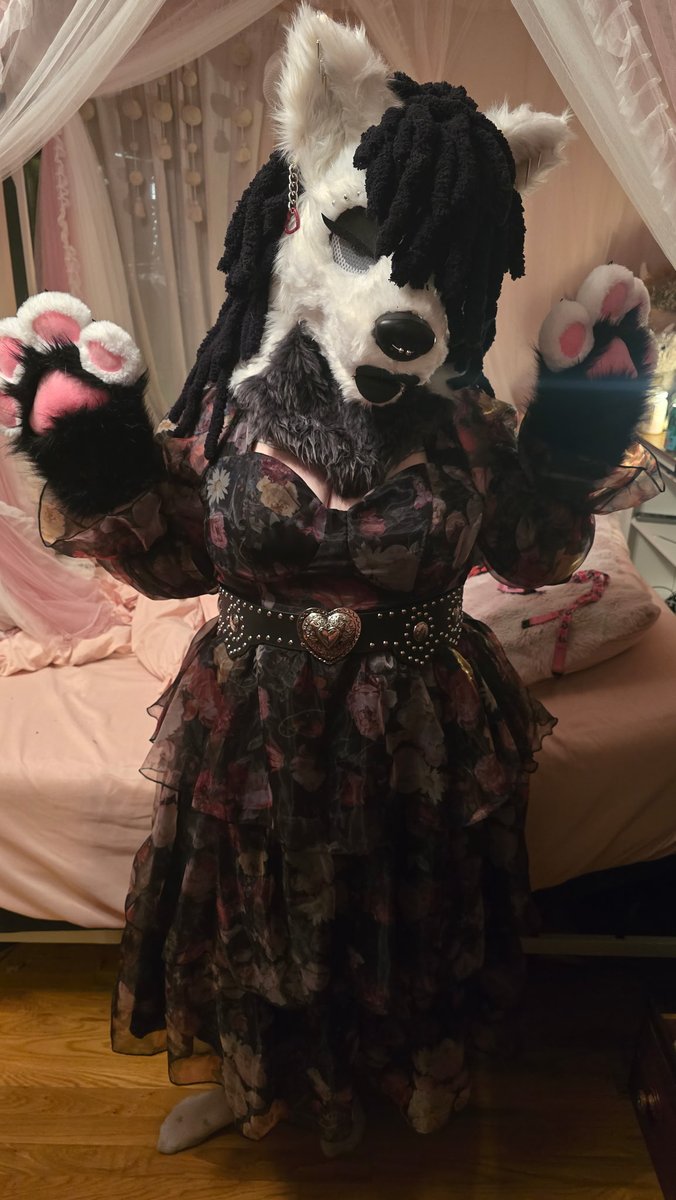 Samara_Pup's tweet photo. Happy Fursuit Friday babes!! 🖤🖤🖤

#fursuitfriday #furry #fursuit #furpup #furries #FurryFridayFun https://t.co/VL32PhMvNN