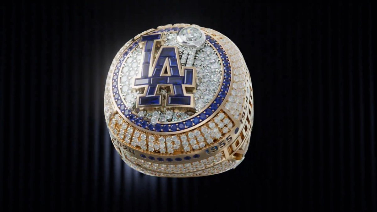 ドジャースのチャンピオンリングが公開🏆 2連連続ワールドシリーズ制覇
