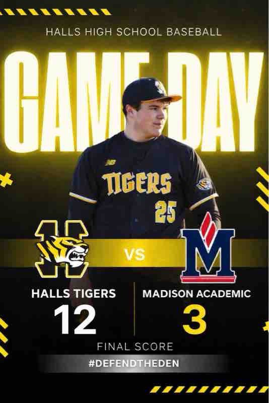 HallsBsball1's tweet photo. Good team win at home tonight. The guys came out with energy, competed in every phase, and did a lot of little things right—but we know there’s still work to do. Proud of the way we played. 
#DefendTheDen https://t.co/ViBSNtYp0B