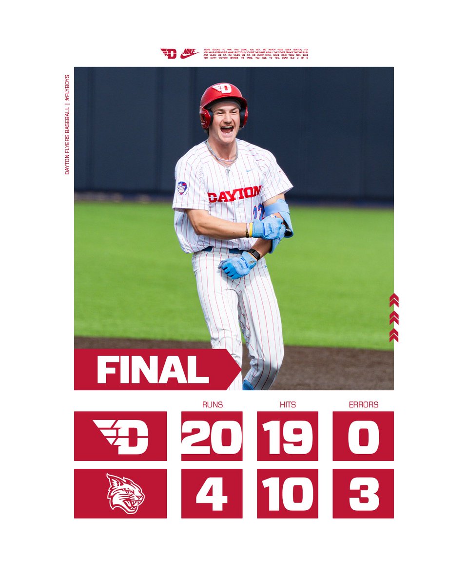 DaytonBaseball's tweet photo. #FlyBoys get it done 😤✈️

#FlyBoys // #GoFlyers https://t.co/llxEs8HMoA