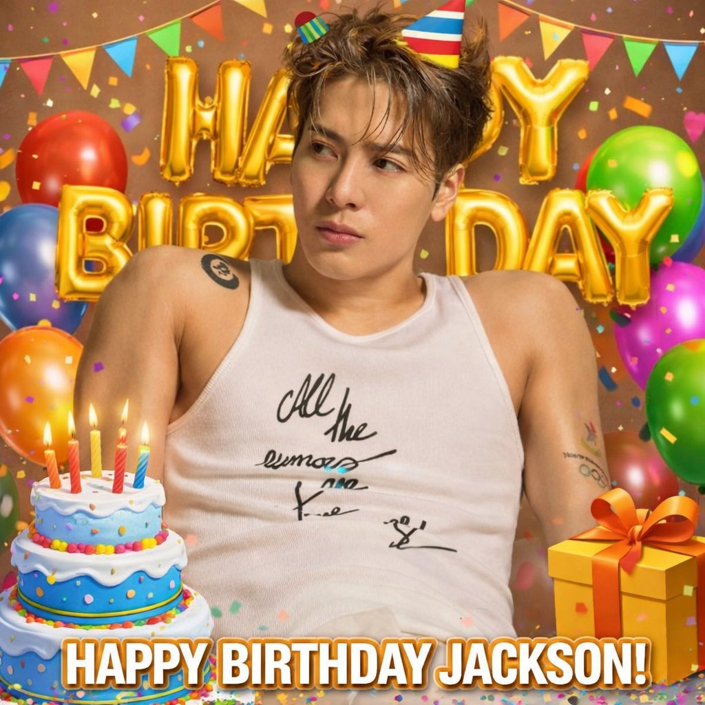 Feliz cumpleaños a nuestro rey <a href="/JacksonWang852/">Jackson Wang</a> 🎂🎈 

#Jackson32AndBeyond
#JacksonWang