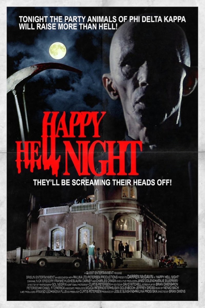 EugWSerra's tweet photo. On April 13, 1992, HAPPY HELL NIGHT was released! #HappyHellNight #DarrenMcGavin #FrankJohnHughes #LauraCarney #JorjaFox #GalaVidenovic #JeffreyMiller #CharlesCragin https://t.co/zz0Fl37V31