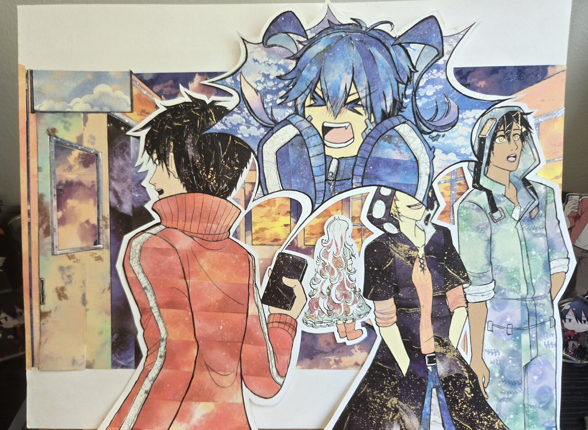 thatkageproguy's tweet photo. washi tape art I made for @DazeReanimate 's STR PV! I can't believe I didn't upload this here! #kgpr_FA #和紙絵 https://t.co/BLng0qL2uV