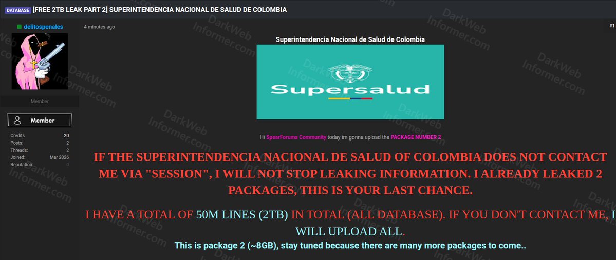 Dark Web Informer tweet media