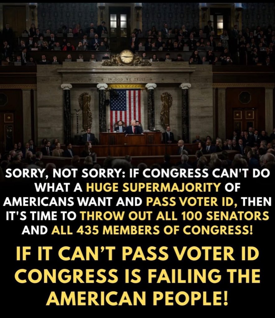 KiLLaKeLLz81's tweet image. 💥USELESS Corrupt Senate
REMOVE Traitor Thune NOW💯 
Only need 5 senators, STEP UP.
Pass the SAVE AMERICA ACT NOW💯 Going against 85% of Americans..REAL SMART. 80 Million Americans are ready to throw you Corrupt RINOs in prison💯 @LeaderJohnThune @SpeakerJohnson @GOPSenate
@POTUS