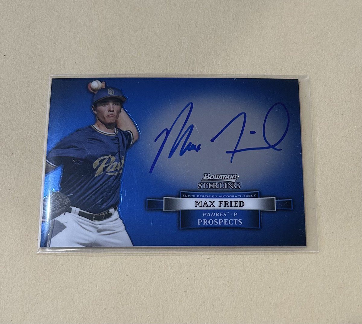 RossCar31081851's tweet image. Post 398 $20
Max Fried Bowman Sterling prospect auto
