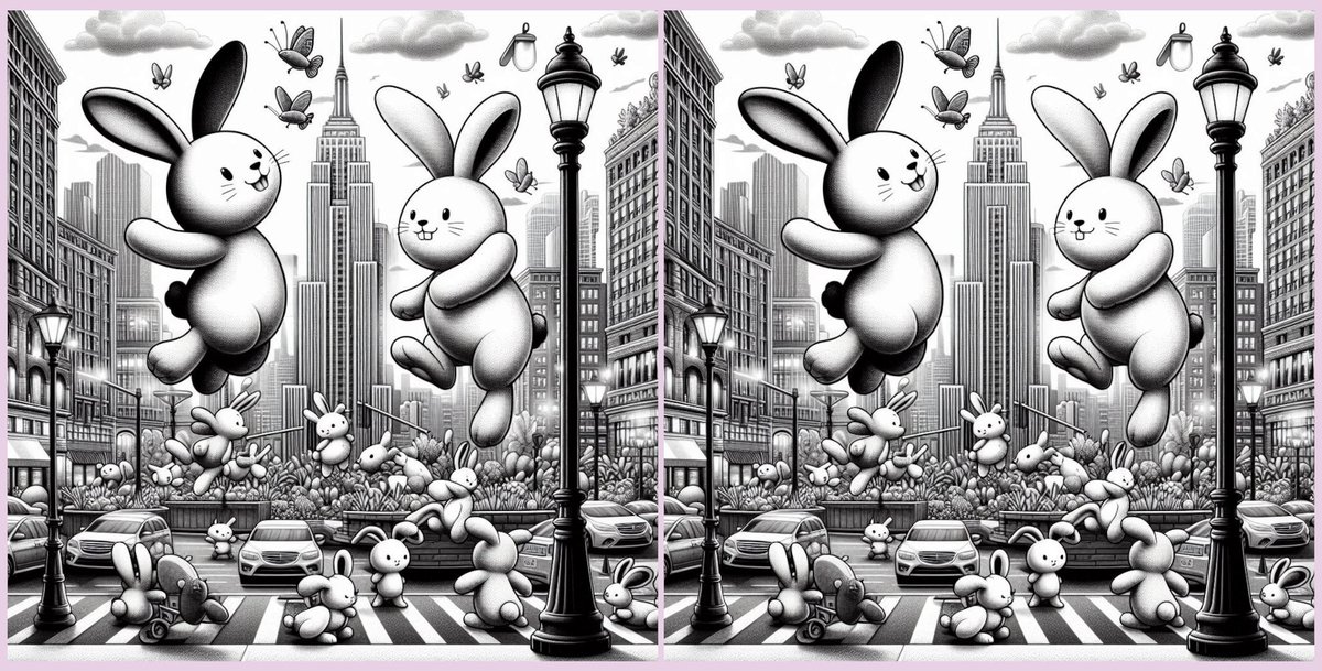 0Babilu0's tweet image. Find the 3 differences 🧐, #gmega  
NFTs are taking off on @megaeth 🐰