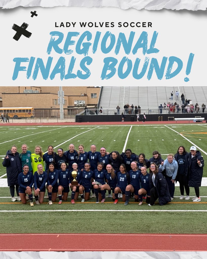 WPlainsGSoccer's tweet photo. HISTORY MADE!! The Lady Wolves win the Regional Semifinal game for the 1st time in program history with a 1-0 win over Stephenville! 
⚽️ Charleigh Jackson
🅰️ Lindsey Talamante

An incredible team effort by our GK, defense, and mids to keep the clean sheet! https://t.co/HPHPqffsJh