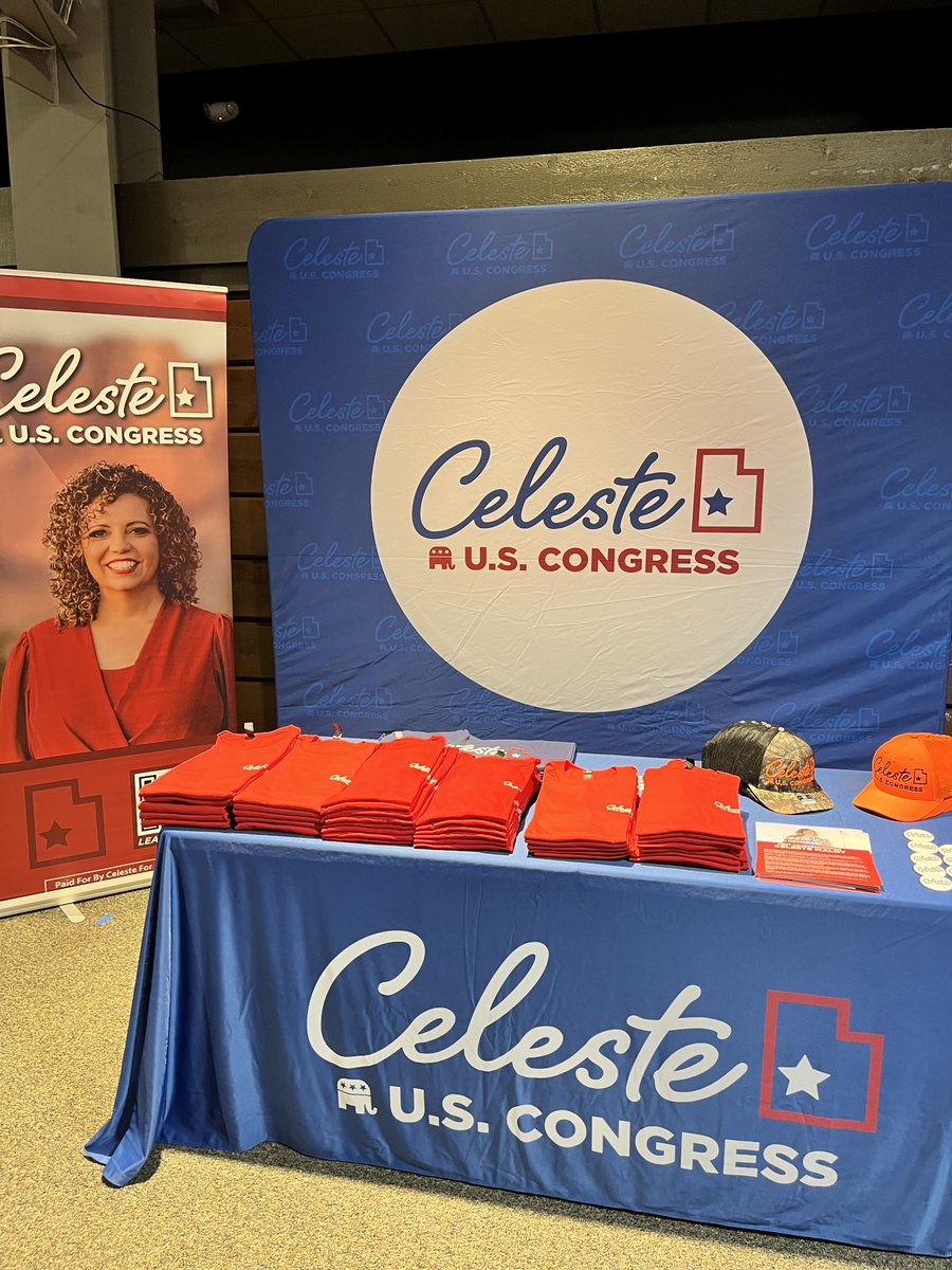 Our campaign had a great night at the Utah County Lincoln Day Dinner! So many new friends and supporters. I love our Lincoln Day dinners and supporting our county parties. Can’t wait to meet more of you, discuss the important issues to you, and hopefully give you a Celeste for