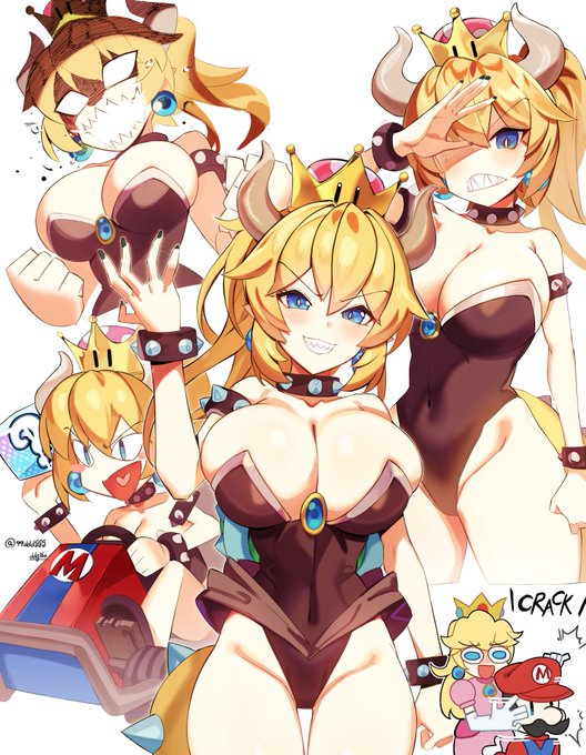 #クッパ姫  #bowsette
and mario🍄 