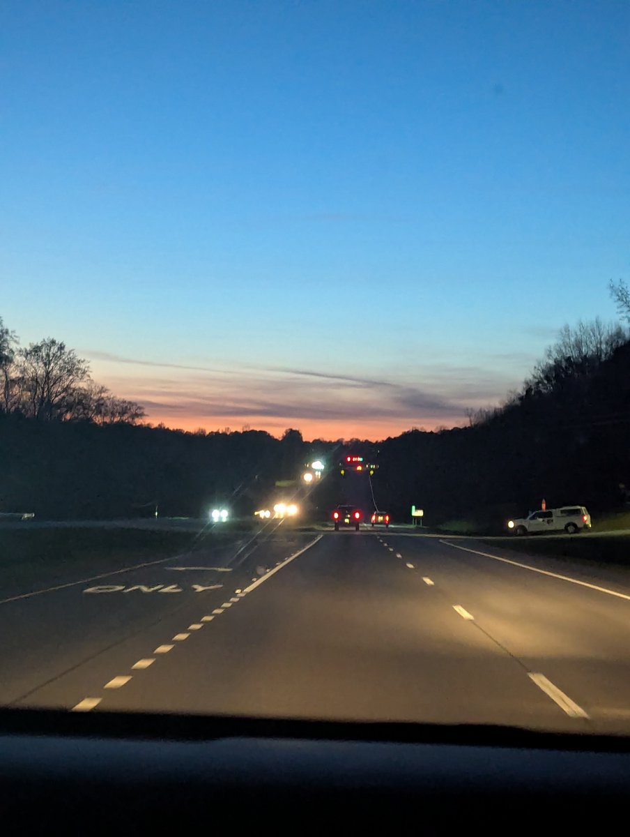 Spring sunsets paint pretty colors! # sunset #fridayfeeling #roadtrip