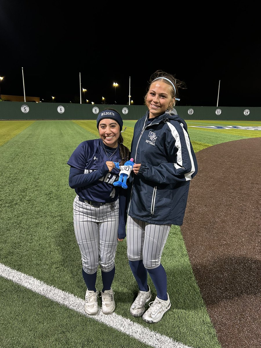 wghs_softball's tweet photo. Big W for JV and Varsity tonight over Denison! Thank you to all Teachers who came out to support ❄️ 
Tonight’s Grover’s of the game are Penelope Robles and Hannah Adkins! WAY TO GO💪🏼 #sweeptheshed #thestandard https://t.co/ZFB3IGIdR3