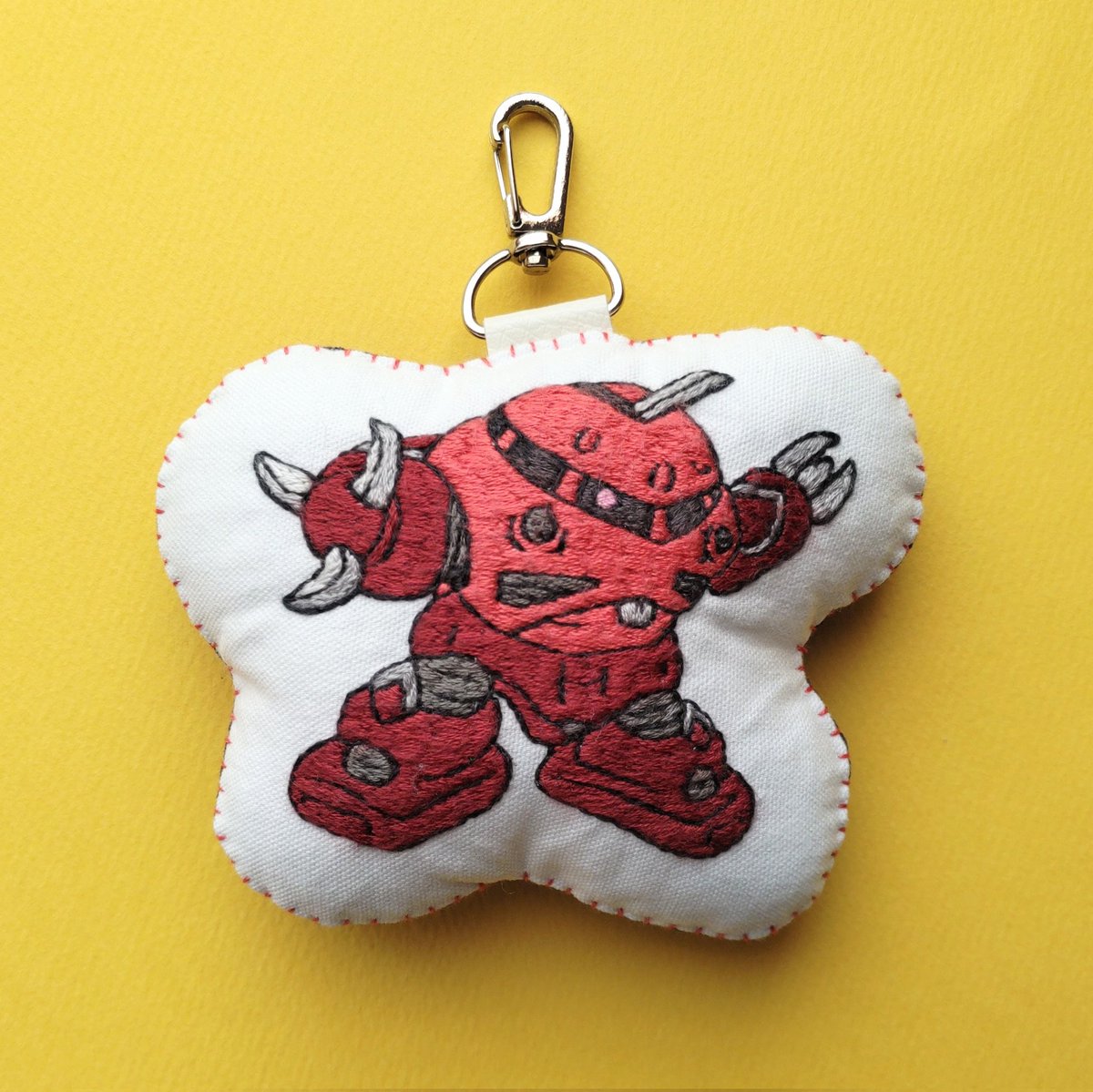 katonoonigiri's tweet photo. 息子のリクエスト���ズゴックの刺繍キーホルダーを作りました😆✨気に入ってくれてよかった🤭💕

#刺繍 #ズゴック #推し #推し活 #ハンドメイド https://t.co/AIO1aKTQsL