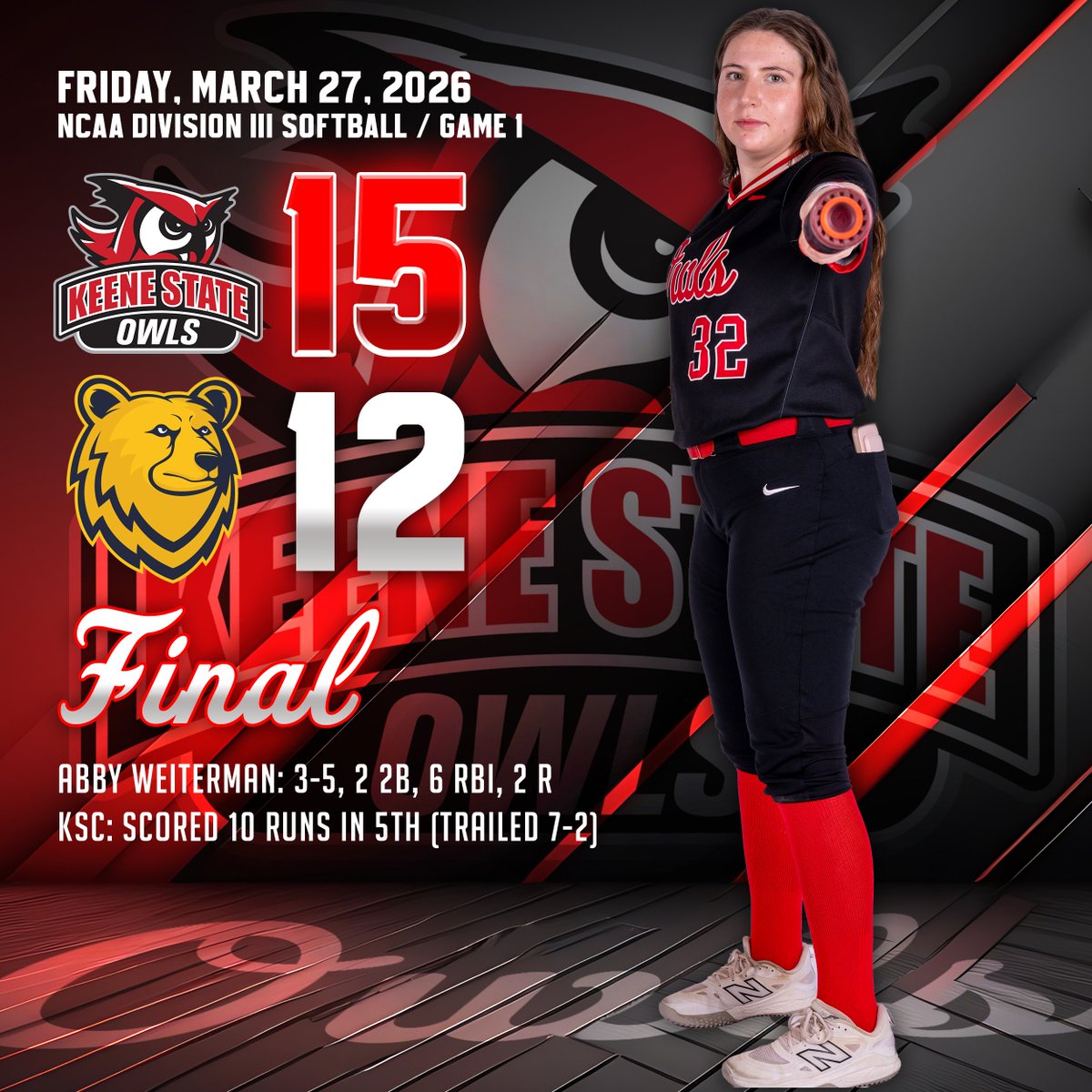 🦉🔴 Keene State Athletics tweet media