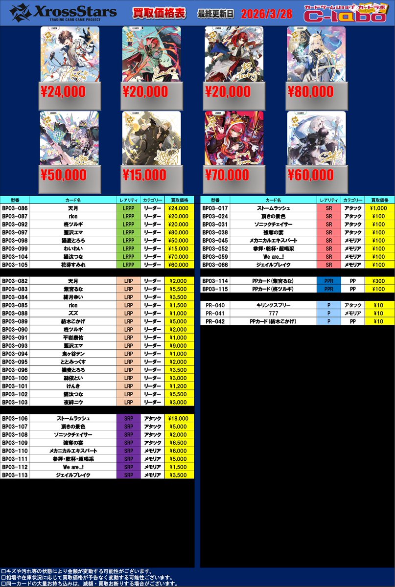 お得！クラスター&ポイントまとめ売り クロスタTCG ＃クロスタ 買取情報】 お待たせしました！ 新弾『Broken