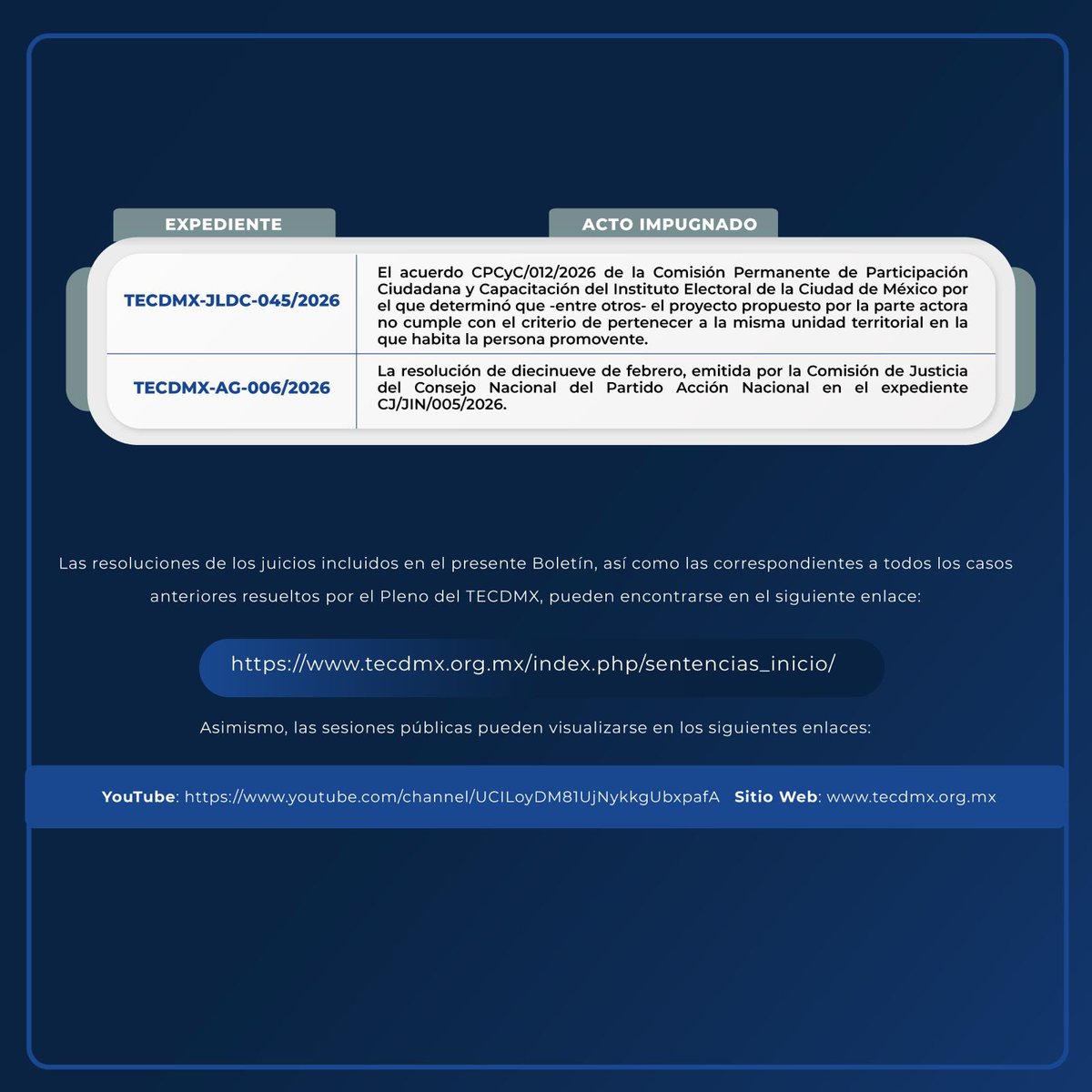 Tribunal Electoral de la Ciudad México tweet media