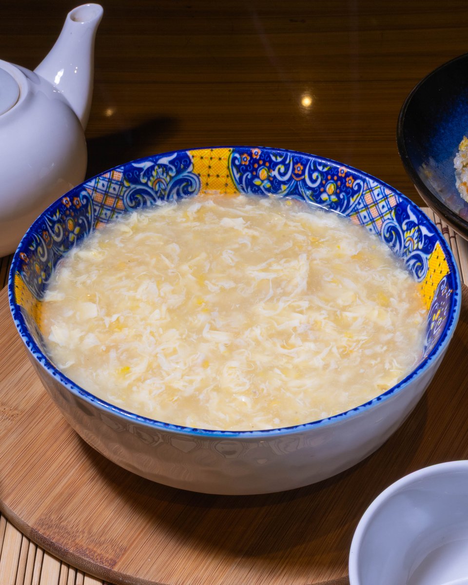 tienmas's tweet photo. Chicken and corn soup, warm and silky with a gentle sweetness in every sip. Enjoy it slowly, then pair it with rice for a fuller meal.

#TienMas #ChickenAndCornSoup #Soup #TaiwaneseCuisine https://t.co/fhXYX0IpML