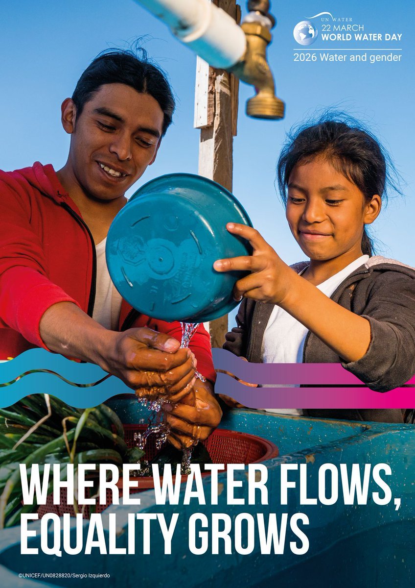 UNGeneva's tweet image. Worldwide, women make up just over one-fifth of the water sector workforce and remain underrepresented in decision-making roles.

It’s time to centre women and girls in water solutions!

buff.ly/CzMMiMs 
#WaterAction #GenderEquality