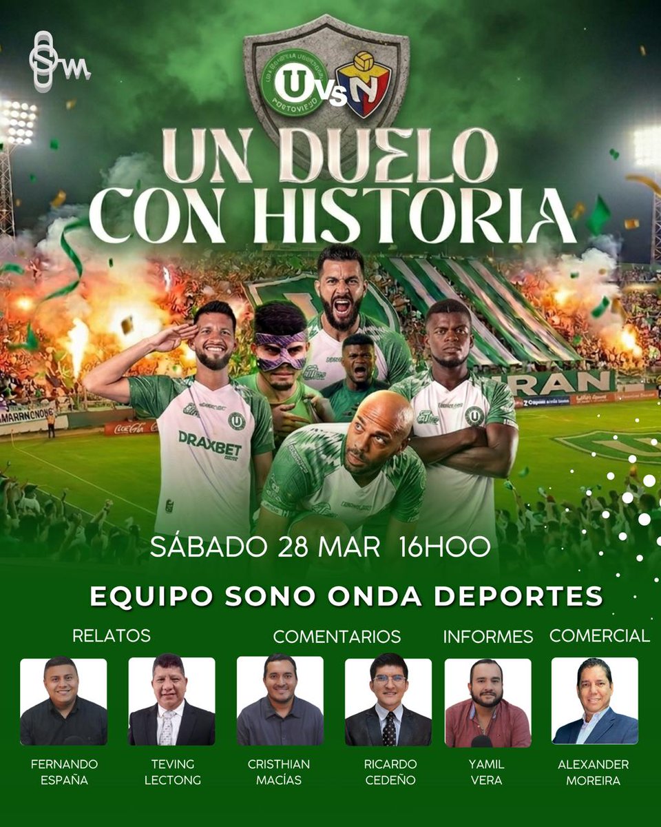 A la carga Liga, #LDUP Vs #ElNacional, nos encontramos por la señal de Sono Onda 99.7 FM y el mundo en todas sus plataformas 📻📺🎙️