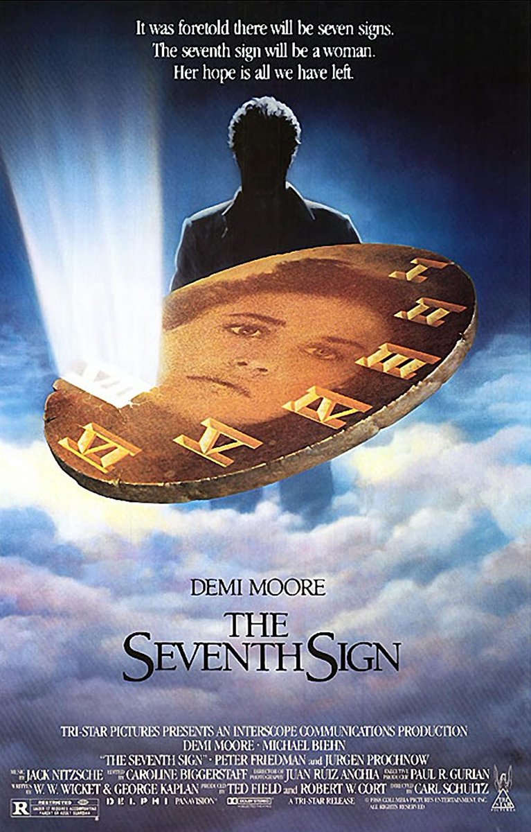 EugWSerra's tweet photo. On April 1, 1988, The Seventh Sign was released. #TheSeventhSign #DemiMoore
#MichaelBiehn #PeterFriedman
#JürgenProchnow https://t.co/PuSG4EdG5A