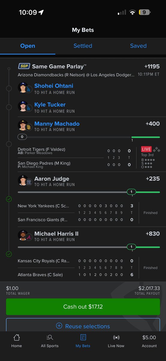 babyswitchyy's tweet photo. @MLBHR @BetMGM https://t.co/iwIRcNN5TH