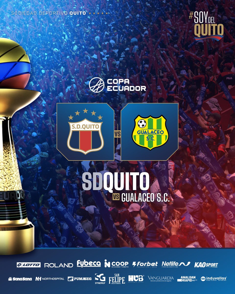 Hola <a href="/CopaEcuador/">Copa Ecuador</a> 🖐️
Hola <a href="/GualaceoSC/">Gualaceo SC</a> 🤝
La llave se define a partido único, siendo local nuestro club 🏠 
#SoyDelQuito 💙❤️