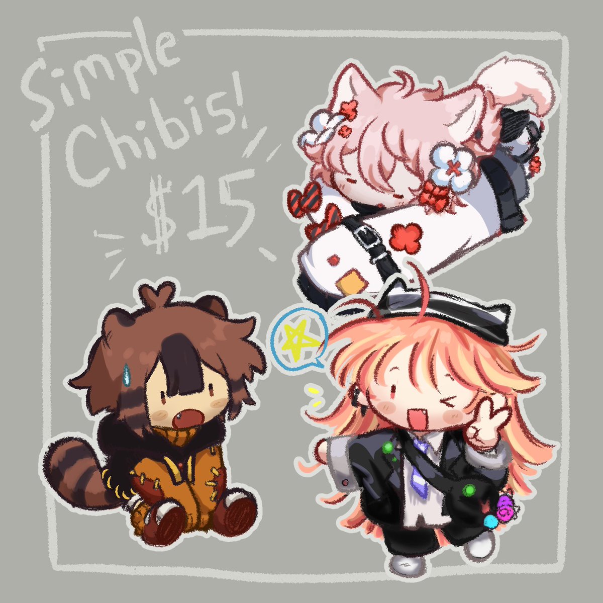 sorry for all the commission posts 
i feel like drawing chibis !!!!! will probably be limited cause i get tired of drawing chibis cause they're so weird to draw
ko-fi.com/c/0c03f91d30
vgen.co/angelamchong/s…